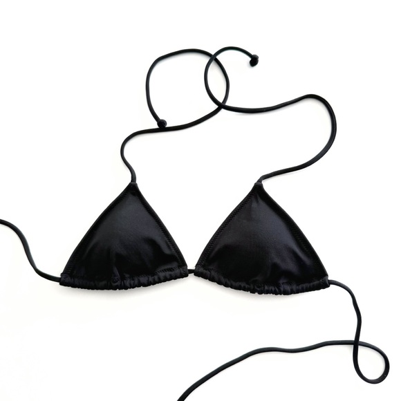 Victoria's Secret Other - Victoria’s Secret black triangle string bikini top